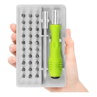 Kit Jogo Chave Fenda de Precisão Multiuso 32 Pcs Maleta BOM-3102