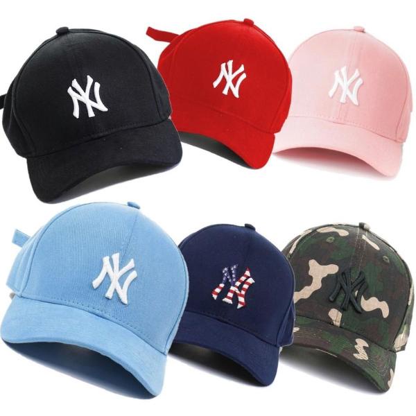 Boné Aba Curva NY New York Yankes Marrom Branco Preto Todas as Cores