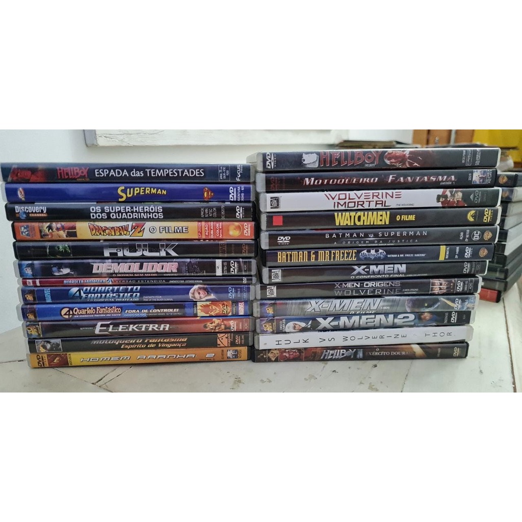 Dvd filme Super Heróis Comics Marvel DC aventura -Sucessos do
