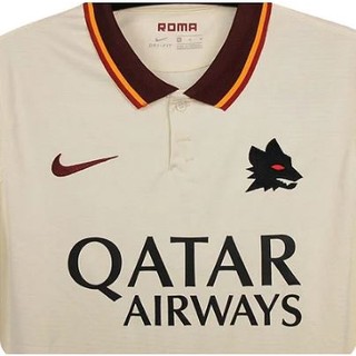 Camiseta De Time Roma Qatar Airways Branca Masculina Vasual+esporte ...