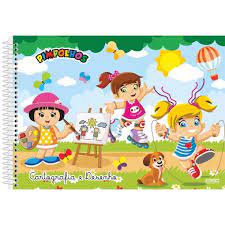 Caderno de Desenho Capa Dura Espiral A4 60 Folhas Dinossauro no Shoptime