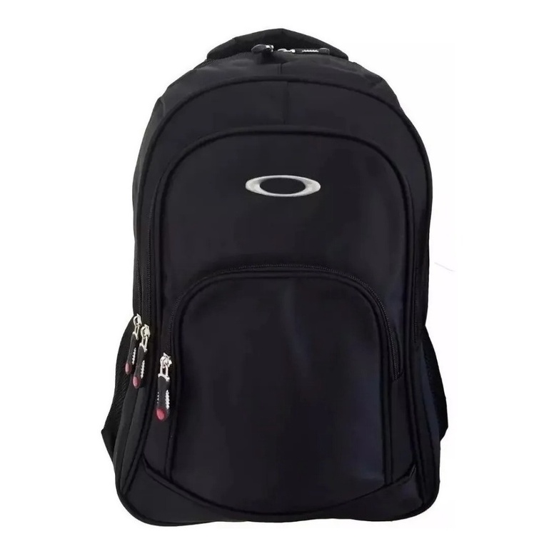 Mochila Oakley impermeável Fashion Way com emblema de metal e alça cabo de aço