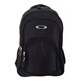 Mochila Oakley impermeável Fashion Way com emblema de metal e alça cabo de aço