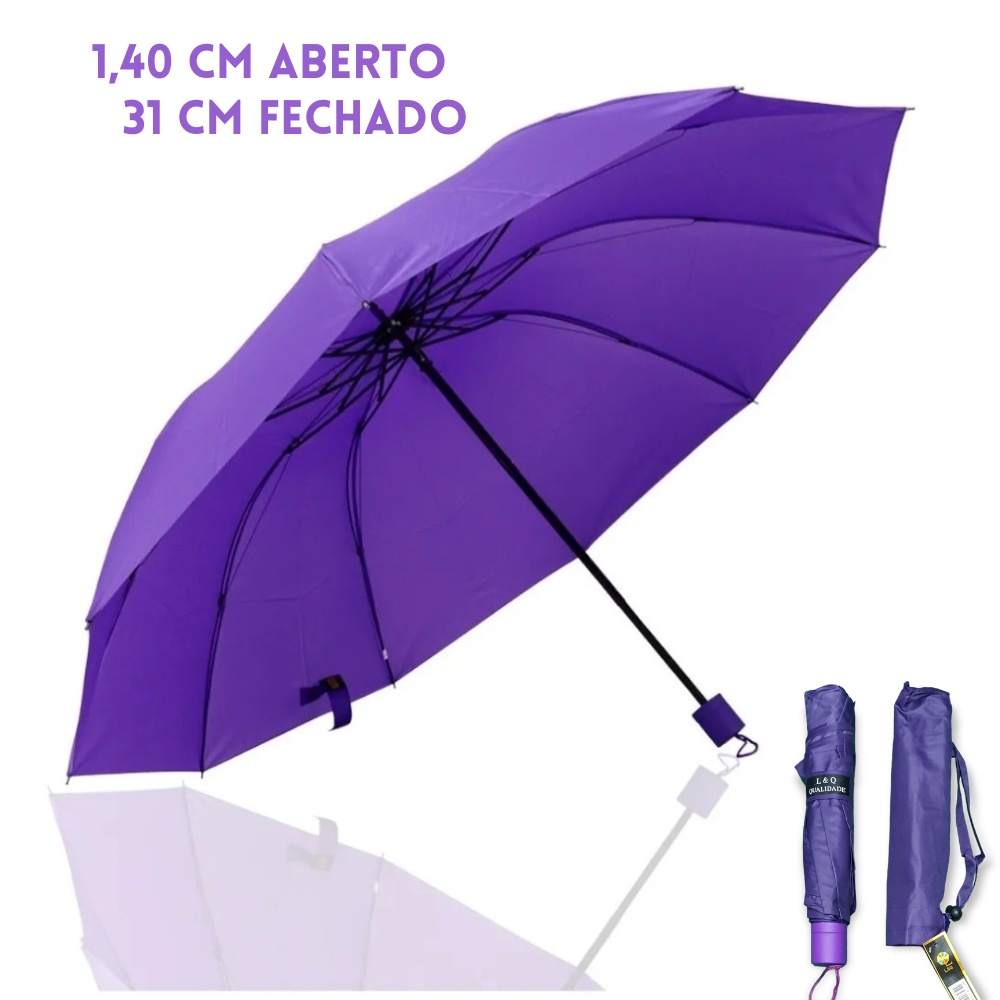 Guarda Chuva Grande Reforçado De Bolsa Várias Cores Liso | Shopee Brasil