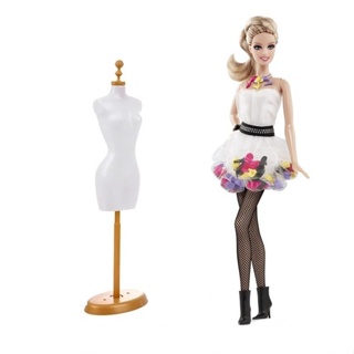 Manequim Cabide Preto Para Roupas Vestidos Da Boneca Barbie