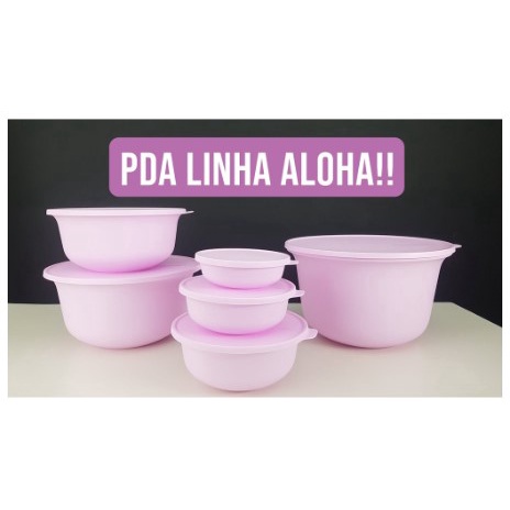 Tupperware Tigela Aloha Rosa Original | Shopee Brasil