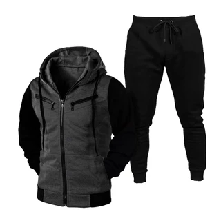 Conjunto Moletom Masculino com Zíper e Capuz Ramazzoni + Calça