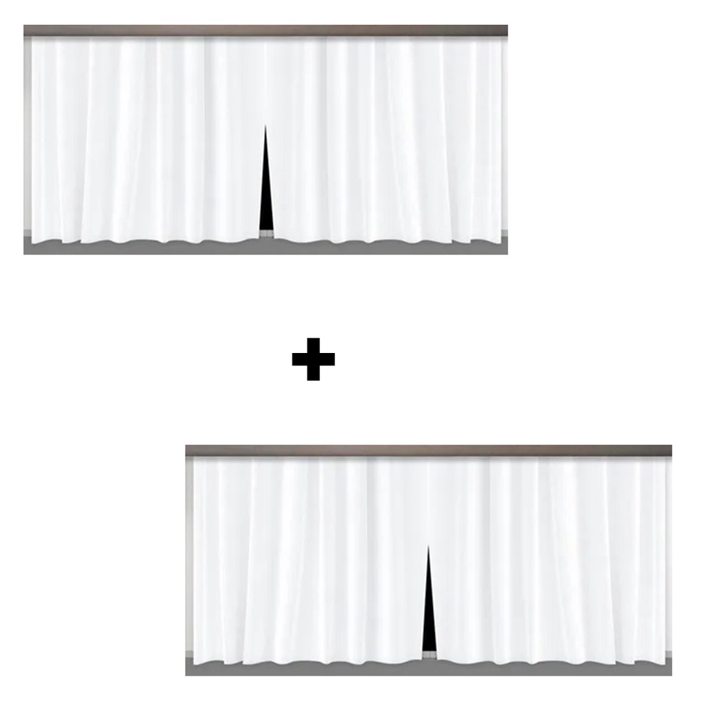2 Cortina Em Pvc Box De Pias/tanques/armários/dispensa