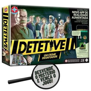 Jogo de Tabuleiro Detetive Estrela Original com Aplicativos