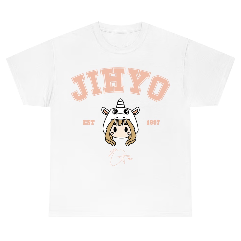 Camiseta T-shirt Unissex Algodão Jihyo Twice Fofa Kpop | Shopee Brasil