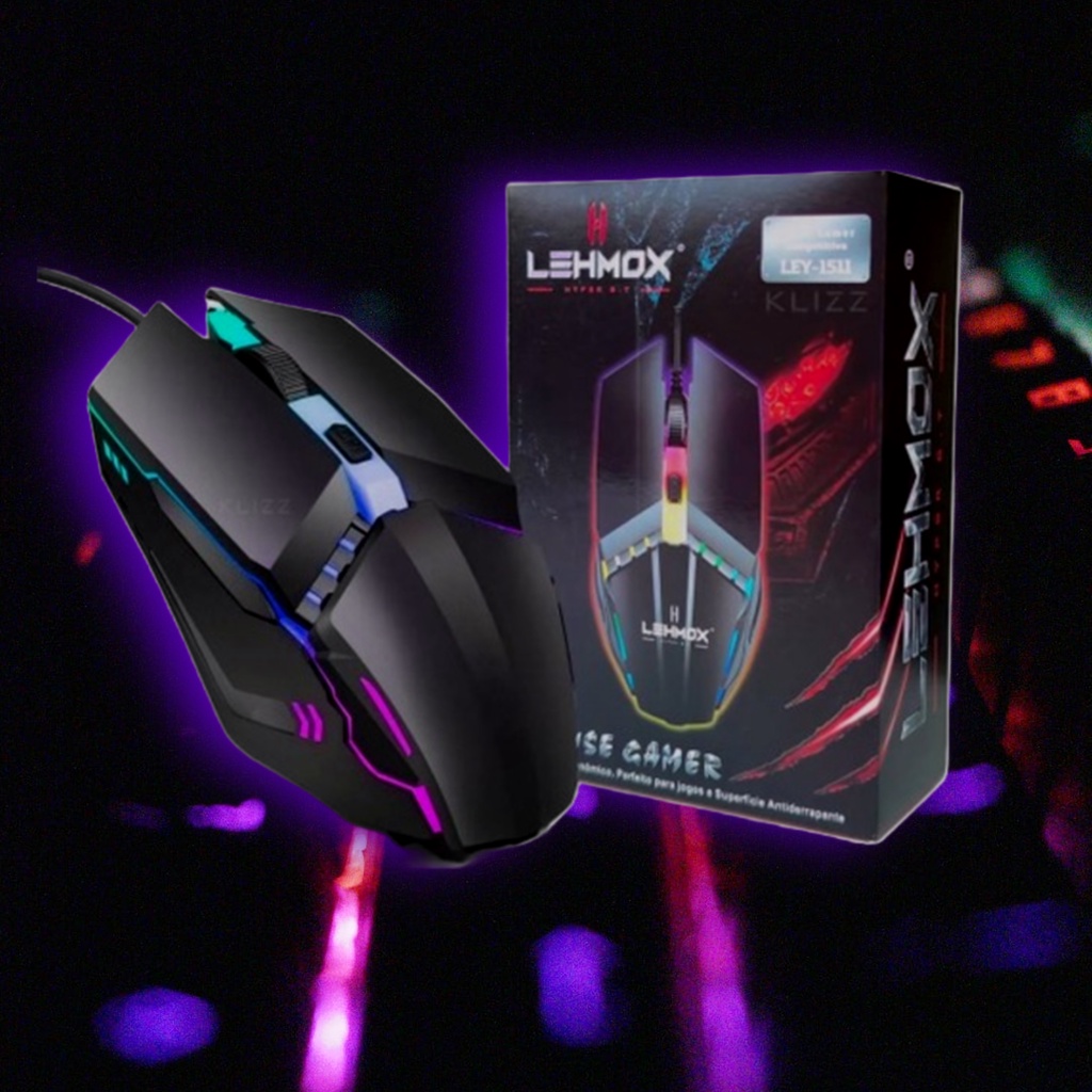 Mouse Gamer Com Led Rgb 800-3200 DPI Ajustavel Para Computador Notebook ...