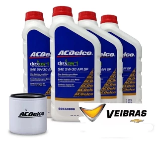 Kit Troca de Óleo 5w30 DEXOS1 Ger 3 Sintético Acdelco 98553886/88905845