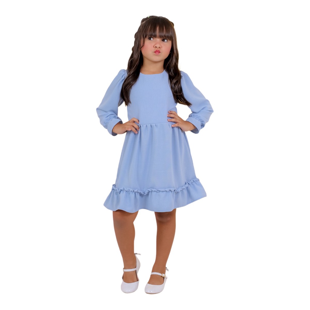Vestido Feminino Moda Infantil EvangÃ©lica Igreja Roupa Evangelica