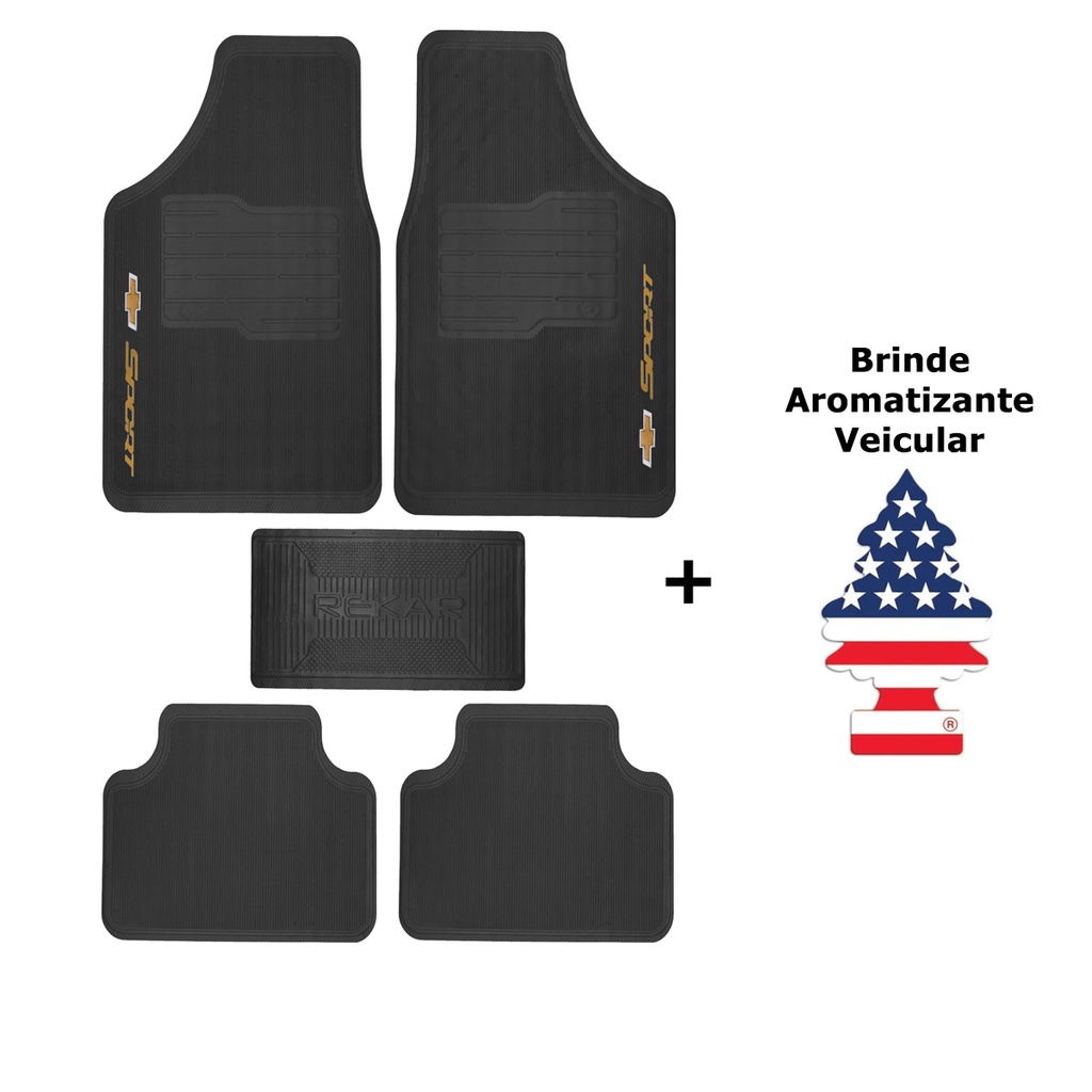 Tapete Borracha Personalizado S10 - Tapete Automotivo, Tapete para Carro, Carpete Carro, Carpete para Carro, Sport, Preto