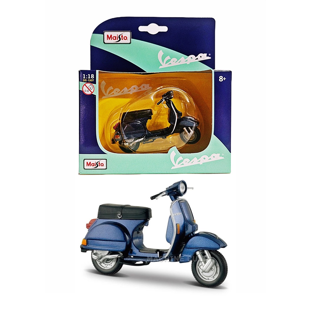 Miniatura Moto Vespa Scooters P150X 1 18 Maisto Shopee Brasil