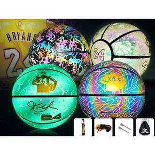 Bola De Basquete Refletiva Holográfica Resistente Ao Desgaste Basquetebol Brilhante Bolas