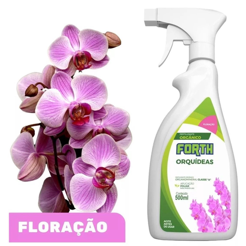 Fertilizante Adubo Orgânico 500ml Forth - Orquídeas Floração | Shopee ...
