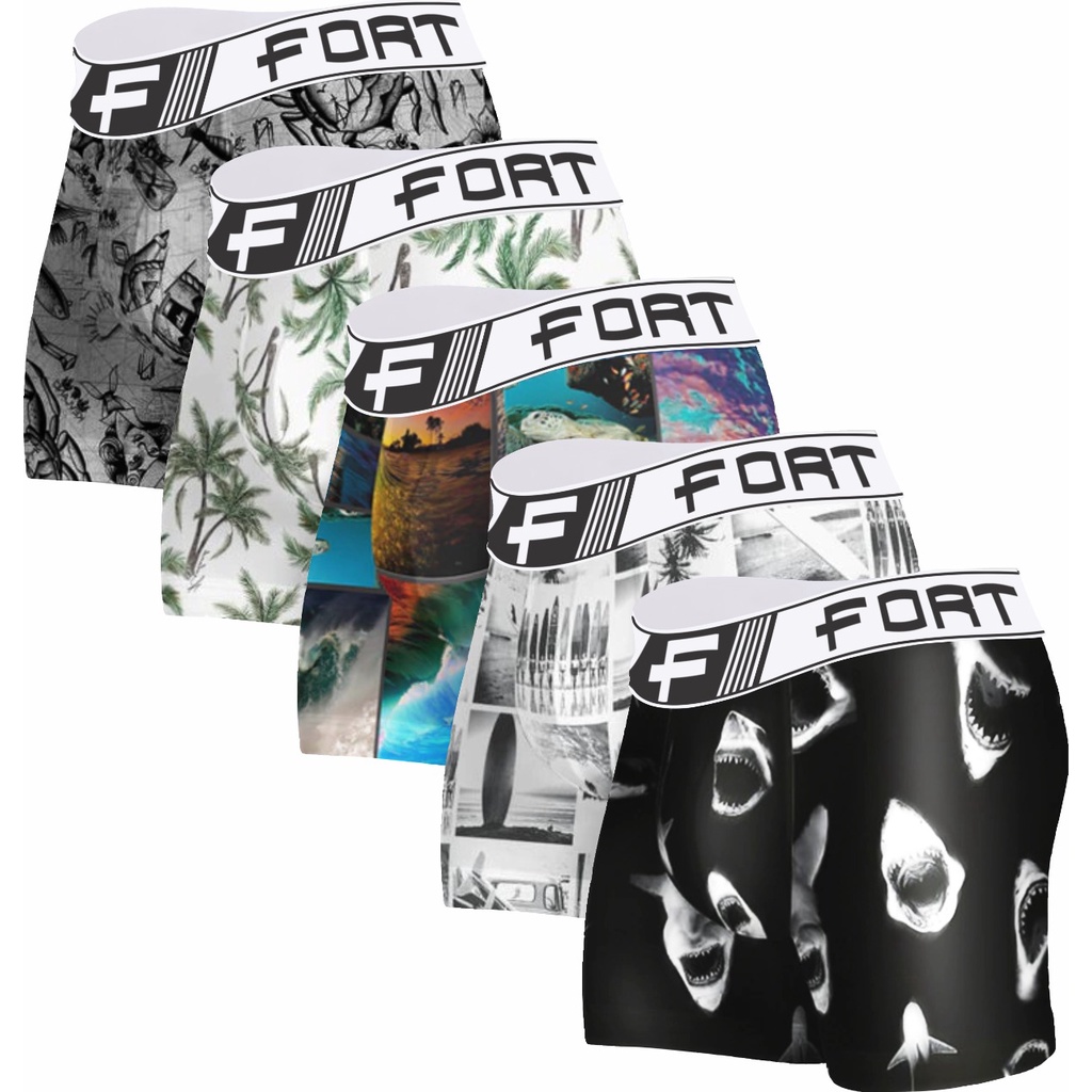 Kit 12 Cuecas Microfibra Boxer PROMOÇÃO adulto Elastico