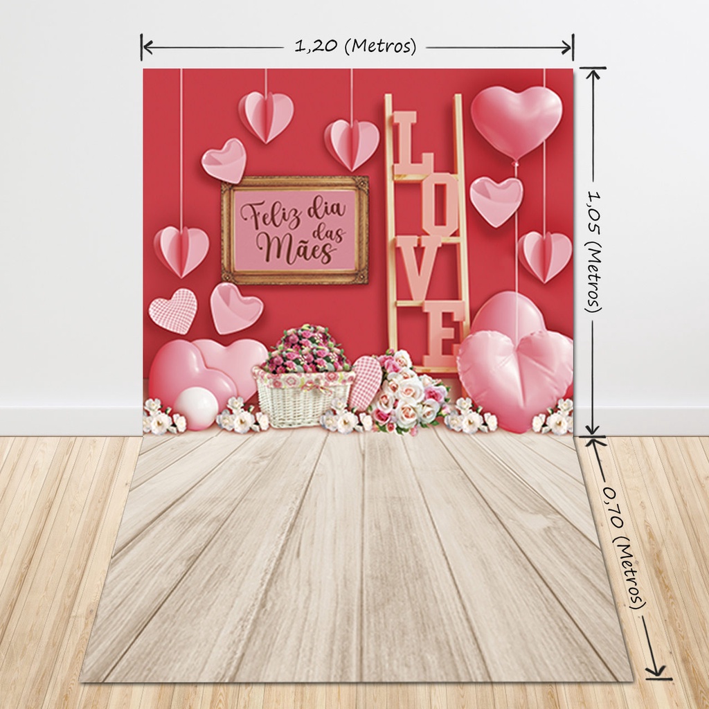 Fundo Fotográfico Dia Das Mães Em Tecido1,75x1,20 PN-01086 | Shopee Brasil