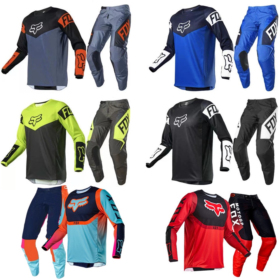 Troy Fox Motocross Suit 360 Divizion Conjunto completo Jersey Pants Combo  MX Dirt Bike Off-road Conjunto de equipamentos para motocicleta