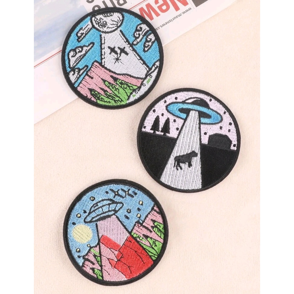 Patch ET nave bordado termocolante aplique para roupa | Shopee Brasil