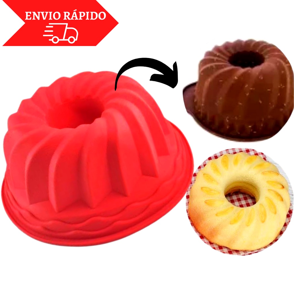 Forma De Silicone Com Furo No Meio Para Bolo Tortas Pudins Formato Espiral  Flexível Resistente a Altas Temperaturas - Meu Canto Shop