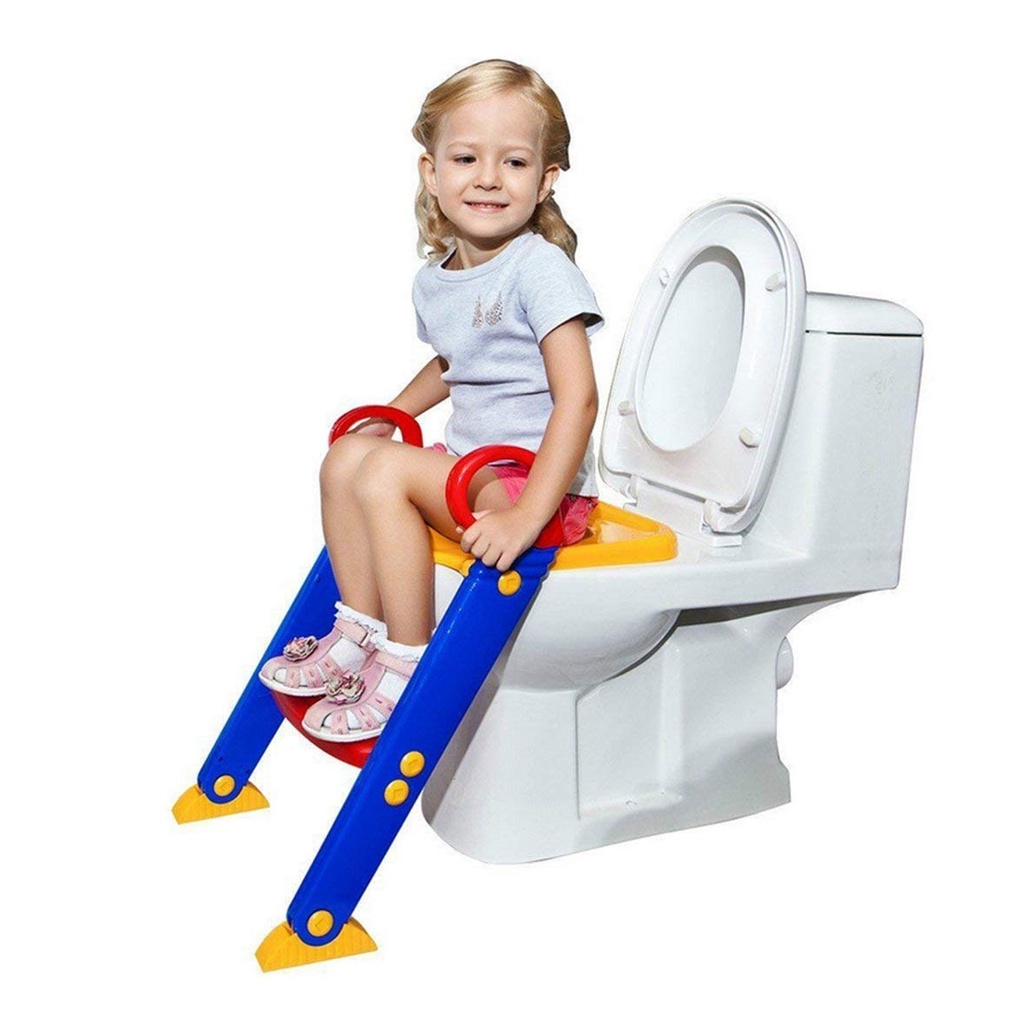 Troninho Infantil Com Escada Assento Redutor Vaso Sanitário