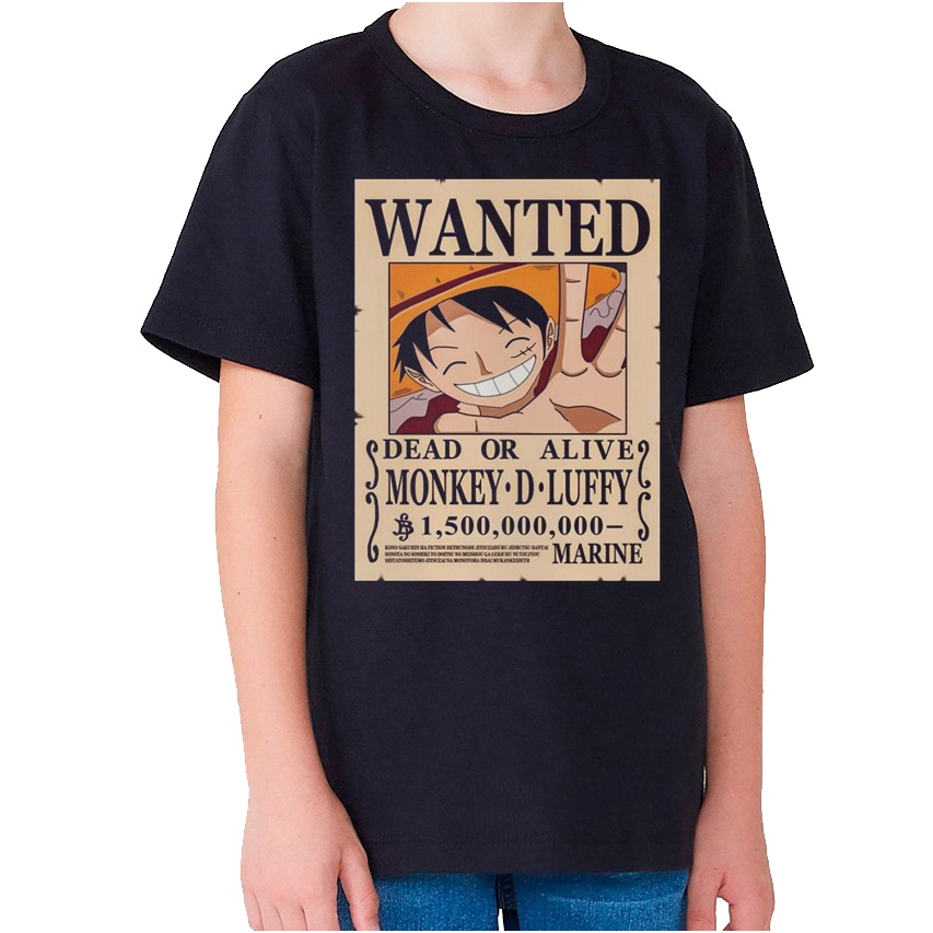 Camisa Camiseta Infantil One Piece Luffy Adulto Anime Desenho #2