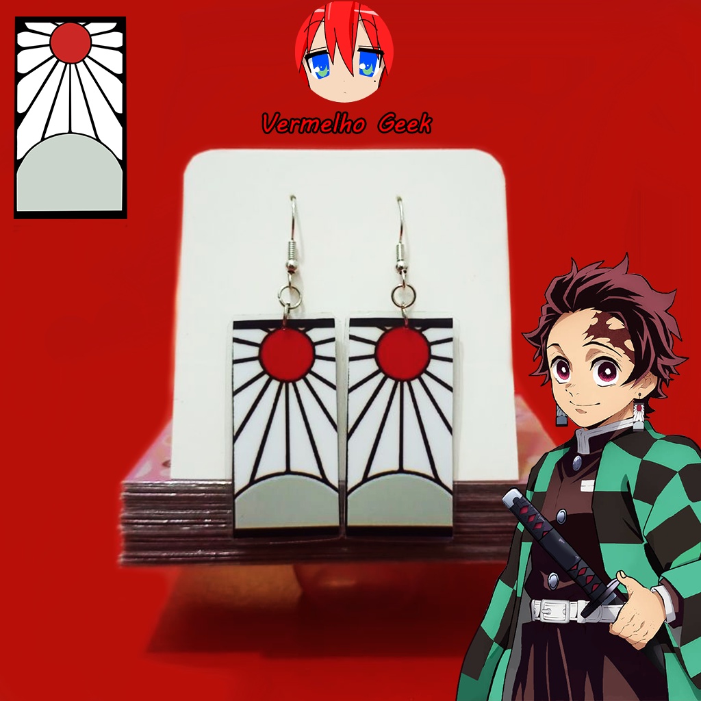 Brinco Hanafuda Tanjiro Kimetsu no Yaiba/Demon Slayer Anime Desenho ...