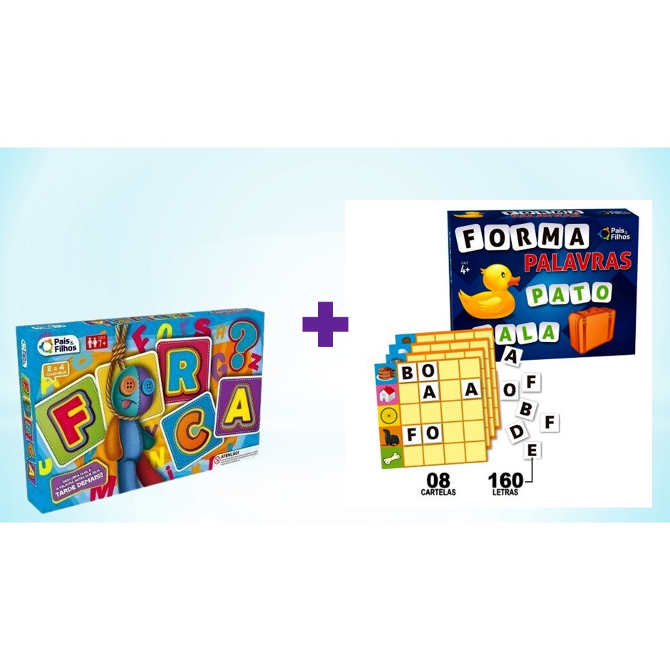 Kit Jogos Forca e Forma Palavras | Shopee Brasil