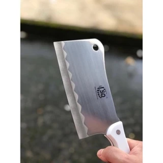 Faca Cutelo Profissional açogueiro Em Aço inox Lâmina 7" Polegadas para churrasco/carne full tang
