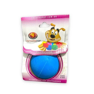 Bolinha Maciça 80mm Azul Dogão Adestramento Mordedor Brinquedo Cães Furacão Pet