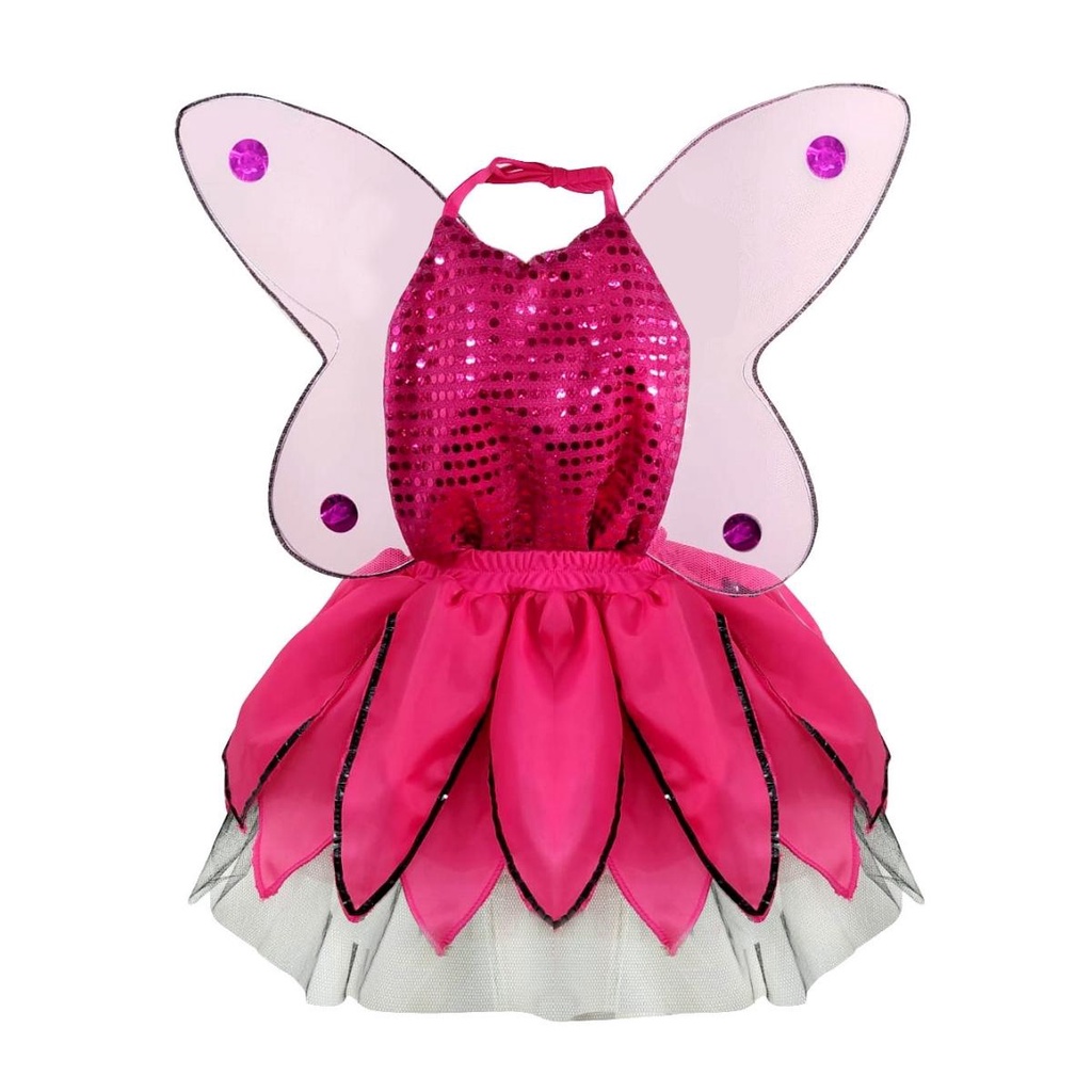 fada para meninas - Trajes fadas infantis Luzes B,4 peças luzes mágicas,  pacote asfada, acessórios cosplay varinhborboleta para festas à fantasia  Vestido Weeyutix