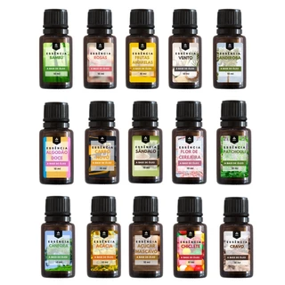 Kit Essências Velas Aromatizador Difusor e Cosméticos 10 ml 5 Unidades