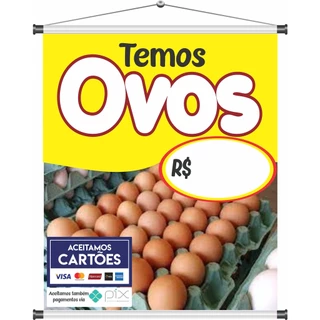 banner temos ovos 60x50cm mod248