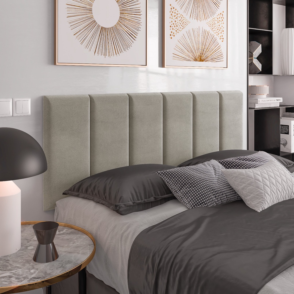 Cabeceira Estofado Para Cama Casal Box 140x55 Victoria Cores -Cal ...
