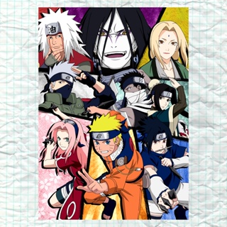 ♡ Poster Naruto Clássico ♡ Anime Mangá ♡ A4 Adesivo Material Escolar  Caderno Personalizado Papelaria Anime Mangá ♡