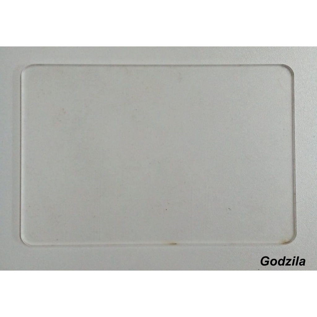 Placa de acrílico retangular 15x20cm 3mm de espessura com bordas arredondadas