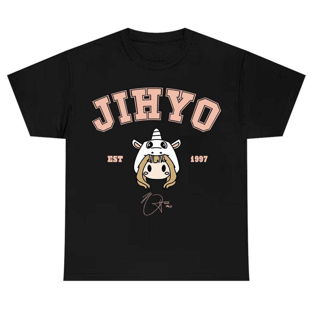 Camiseta T-shirt Unissex Algodão Jihyo Twice Fofa Kpop | Shopee Brasil