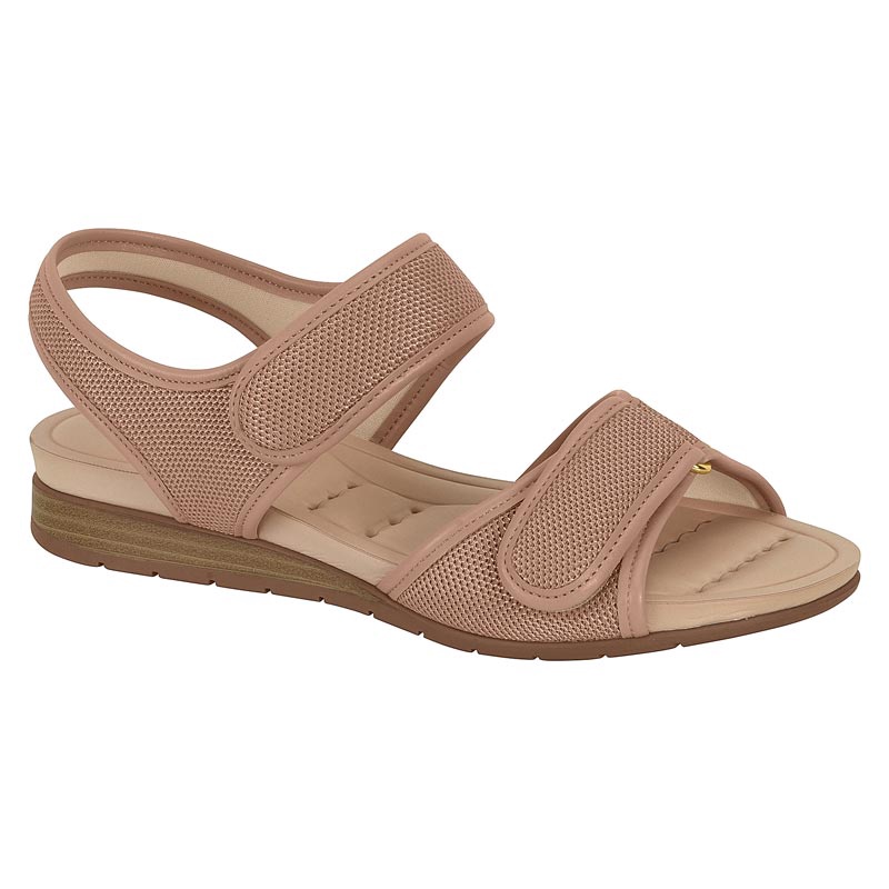 Salto Anabela SandÃ¡lia Anabela Conforto Modare ElÃ¡stico Sapatos