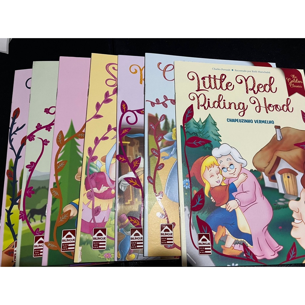 Coleção 10 livros The Golden Classics - Livro Bilingue (Inglês/Português) dos maiores Clássicos