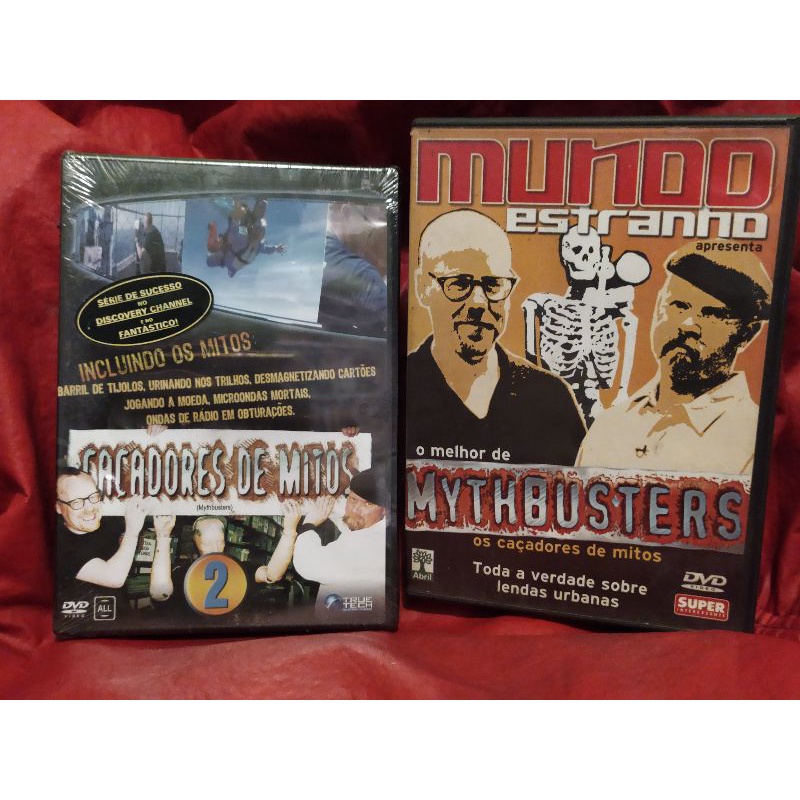 dvd kit mythbusters Caçadores de mitos volume 2 + mundo estranho lendas urbanas Shopee Brasil