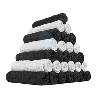 Kit 150 Toalhas de Rosto Para Salão Premium Toque Macio 45x70cm