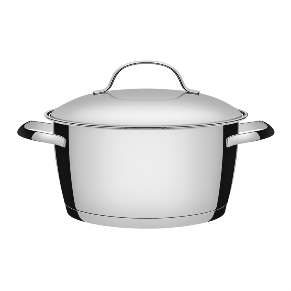 Panela Caçarola Funda em Aço Inox Tramontina Allegra de 4,2L