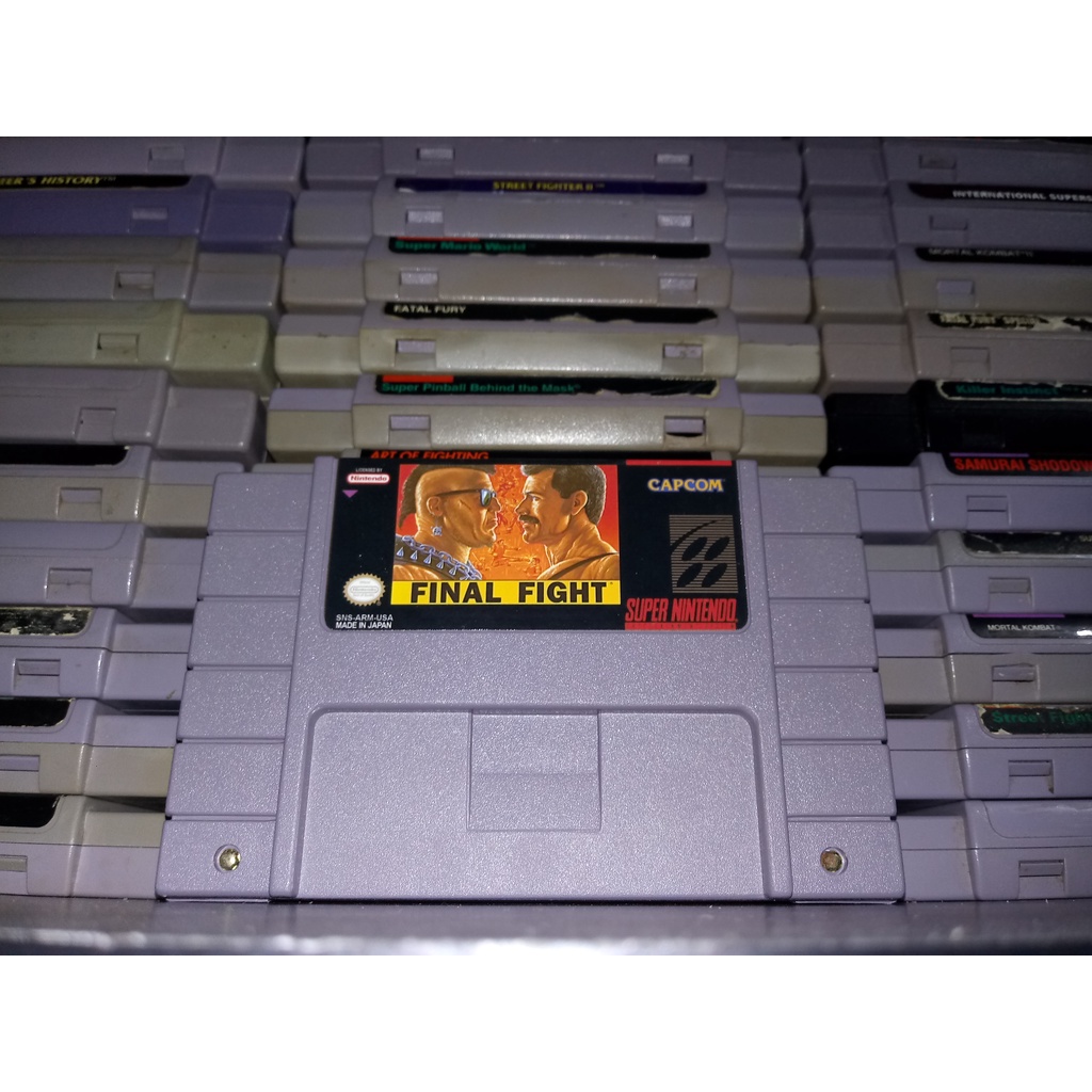 Cartucho - Fita Final Fight paralelo Super Nintendo Snes | Shopee Brasil