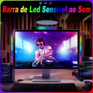 Rgb barra de luz jogos luz ambiente bluetooth tv backlight efeito led com  sincronização música para