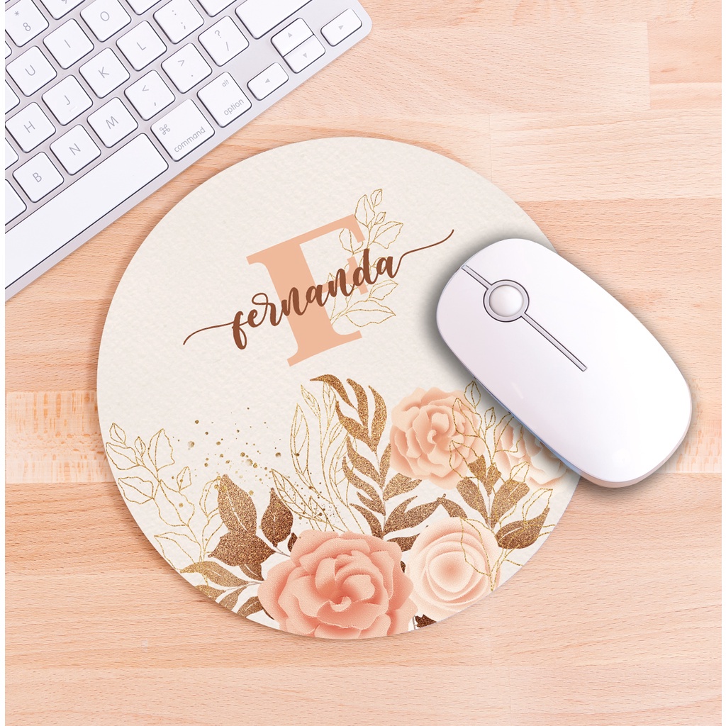 Mause pad personalizado letra incial Shopee Brasil