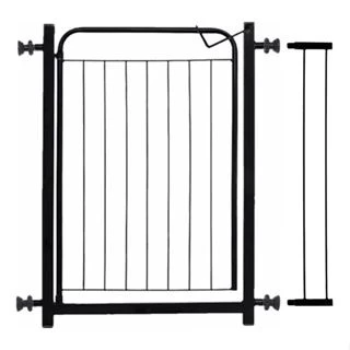 Portão de Proteção Grade Pet Preto/Branco ( Porta de 69 cm a 83,5 cm ) Promoção Envio Imediato