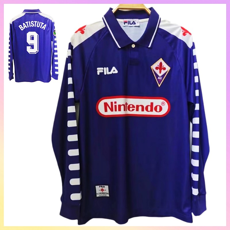 Maillot Fiorentina 1998/99 Batistuta #9 Domicile - Taille XL - Vintage Rétro Fila - Neuf