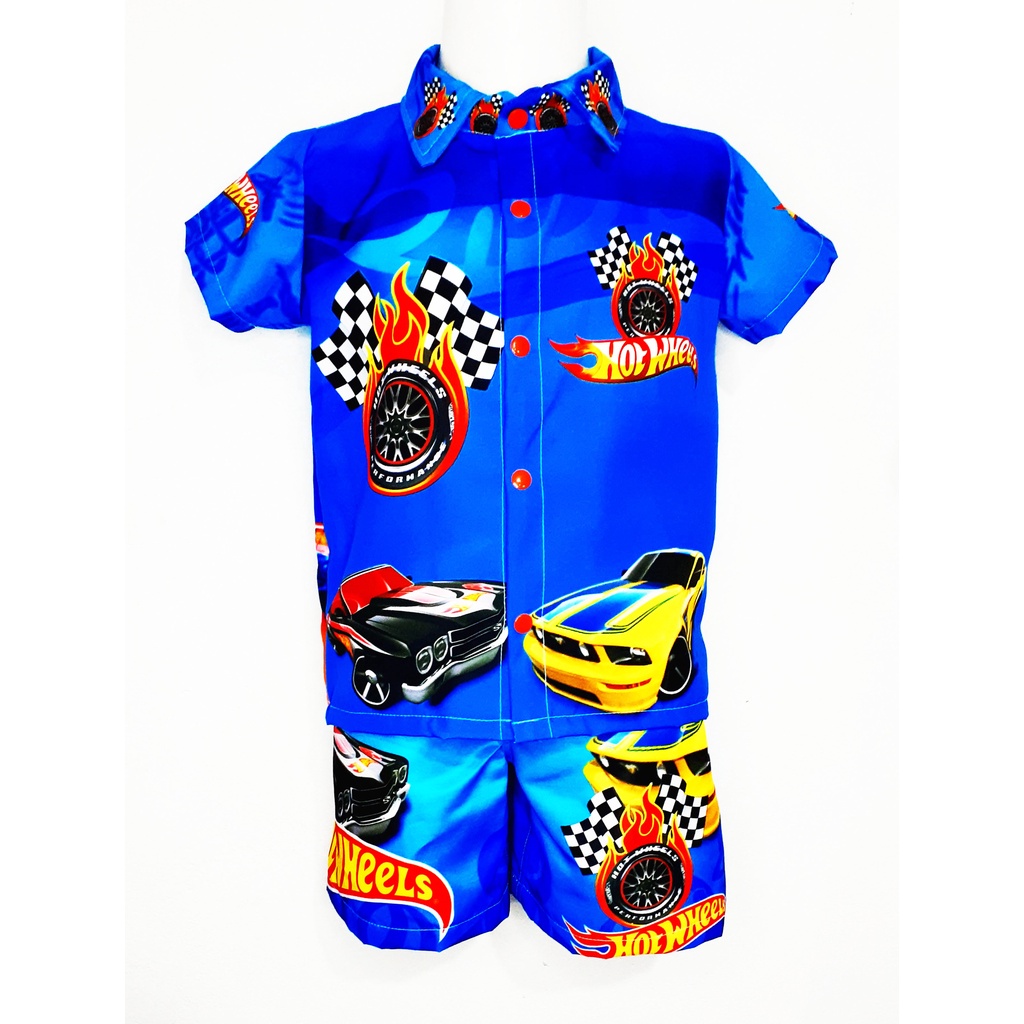 CONJUNTO INFANTIL MAURICINHO HOTWEELS MENINO ANIVERSÁRIO